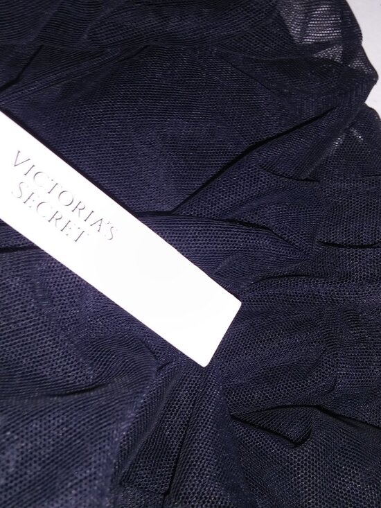 Victoria Secret Lingerie Jumpsuit One Piece Pantsuit Black Sheer Embroidered New - Picture 14 of 15